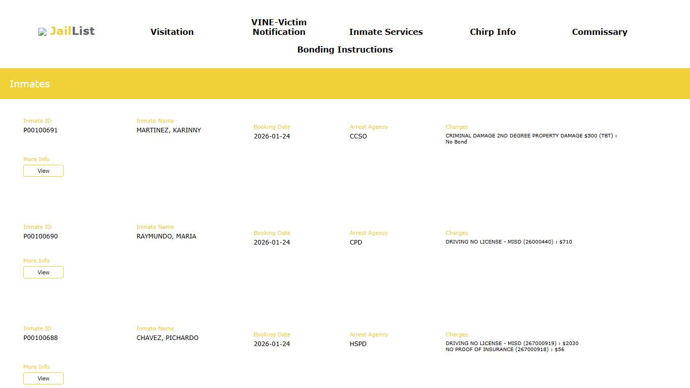 Cherokee County Inmate Search